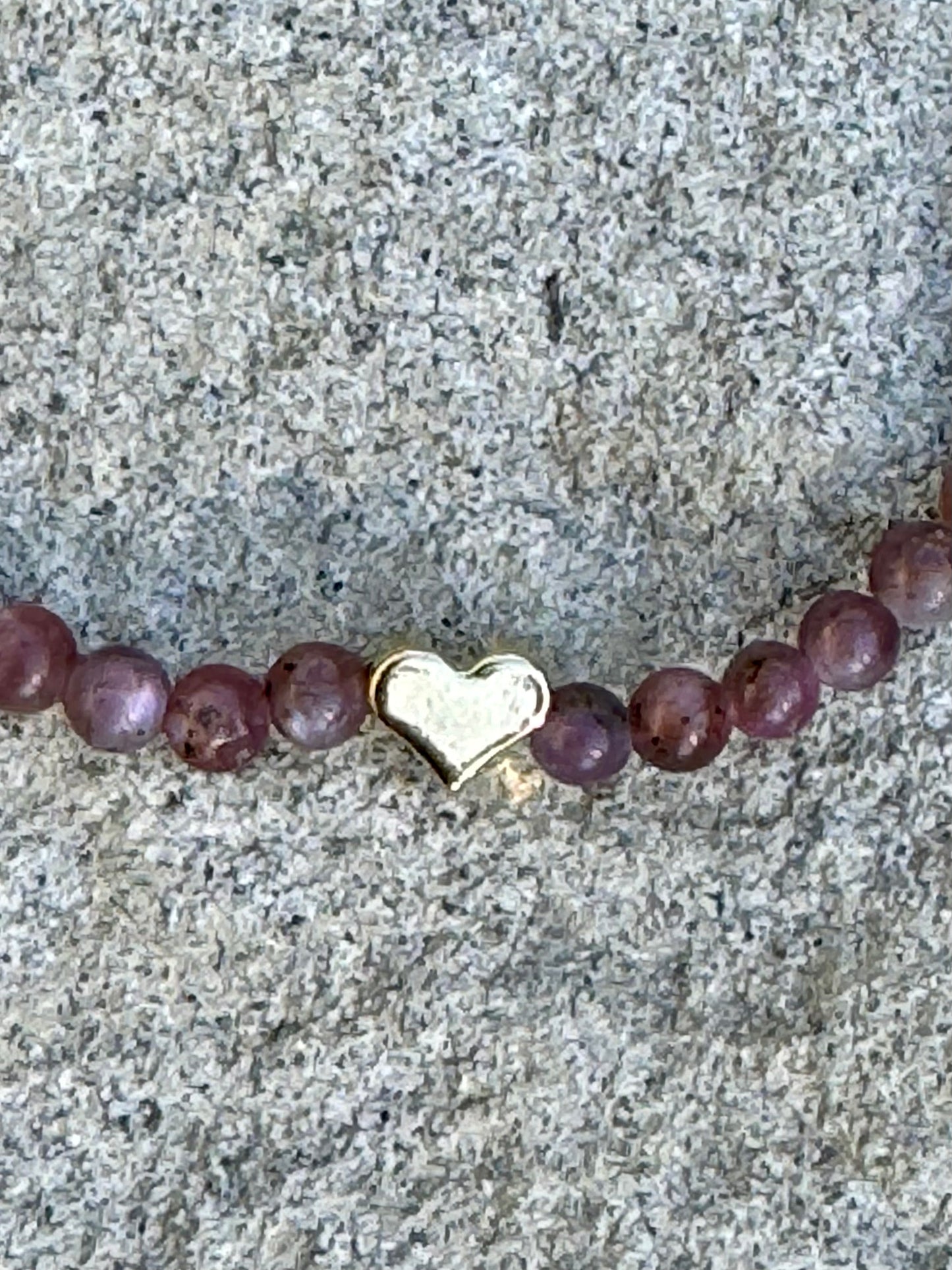 Ruby Sweetheart Infinity Bracelet
