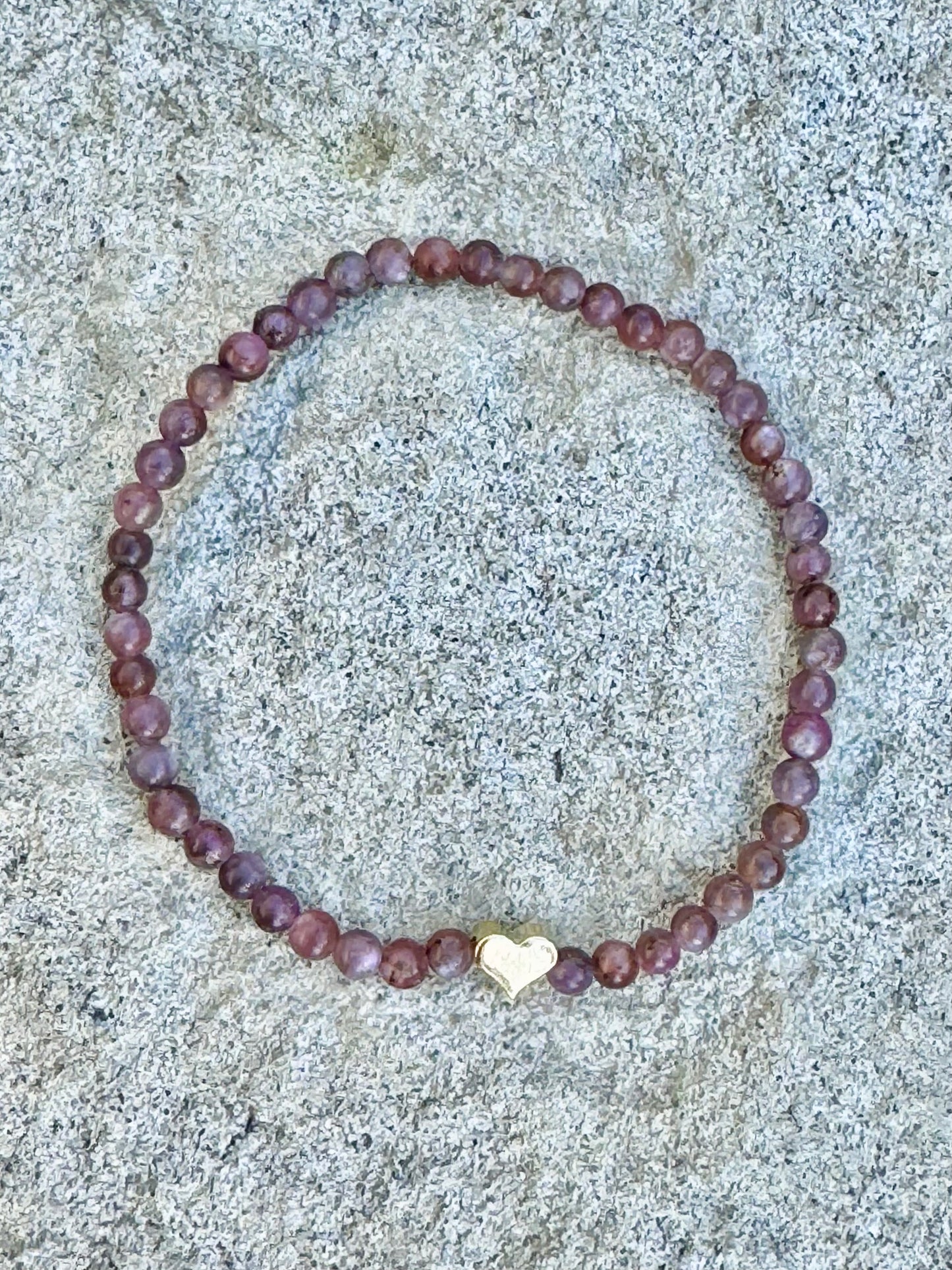 Ruby Sweetheart Infinity Bracelet