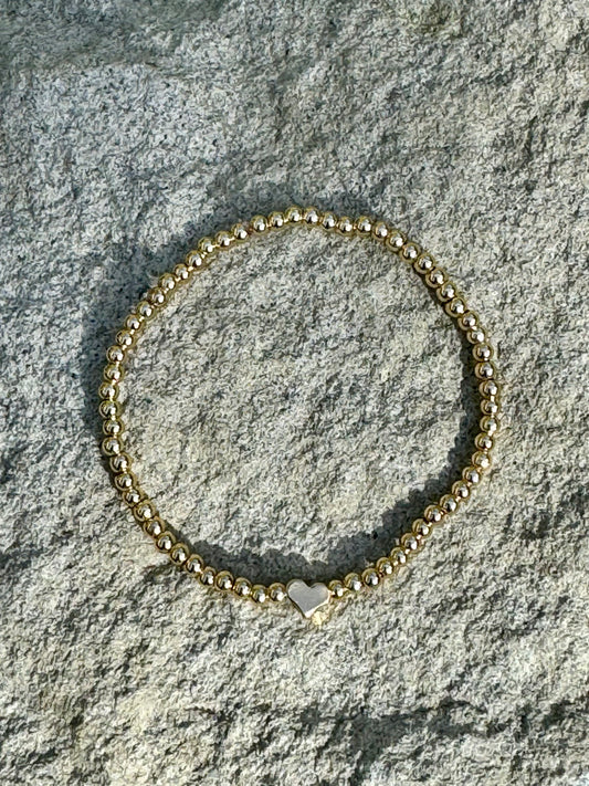 Gold Sweetheart Infinity Bracelet