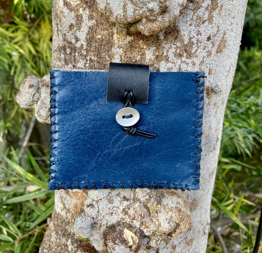 Blue and Oat Pocket Pouch