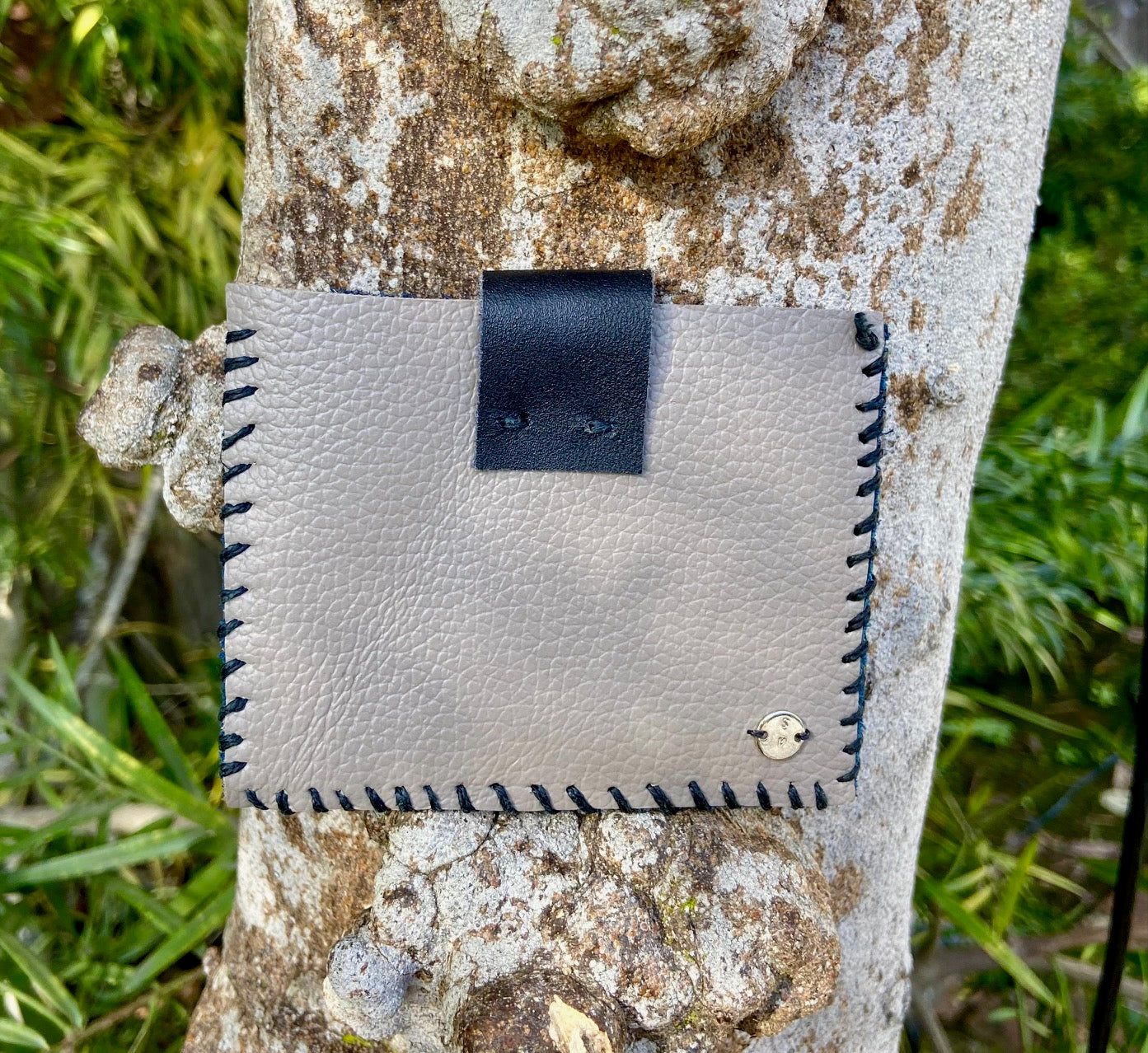 Blue and Oat Pocket Pouch