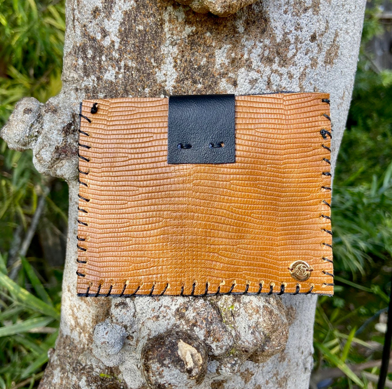 Navy and Camel Pocket Pouch